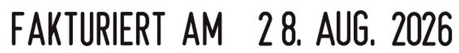 Stempel Printy 4817 - Wortband mit Datum Stempel Printy 4817 - Wortband mit Datum