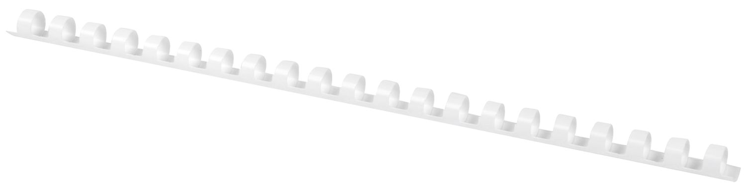 Plastik-Binderücken, 8 mm, für 45 Blatt, weiß, 100 Stück Plastik-Binderücken, 8 mm, für 45 Blatt, weiß, 100 Stück