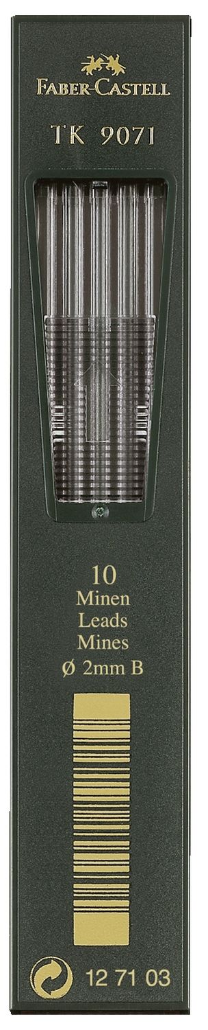 Fallmine TK® für Fallminenstift - 2 mm, 3B, tiefschwarz Fallmine TK® für Fallminenstift - 2 mm, 3B, tiefschwarz