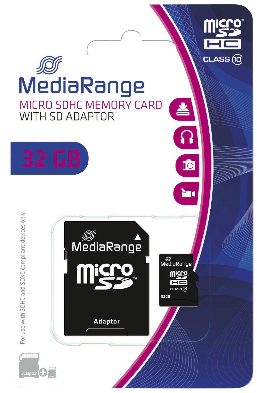 Micro SDHC Speicherkarte 32GB Klasse 10 mit SD-Karten Adapter Micro SDHC Speicherkarte 32GB Klasse 10 mit SD-Karten Adapter