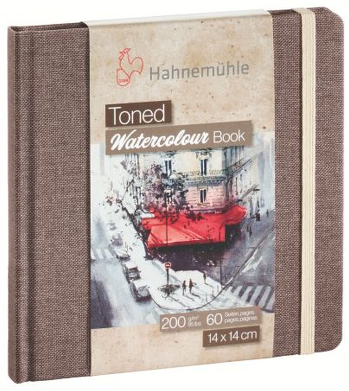 Toned Watercolour Book - 14x14 cm, 200 g/qm, beige, oberflächengeleimt, 30 Blatt Toned Watercolour Book - 14x14 cm, 200 g/qm, beige, oberflächengeleimt, 30 Blatt