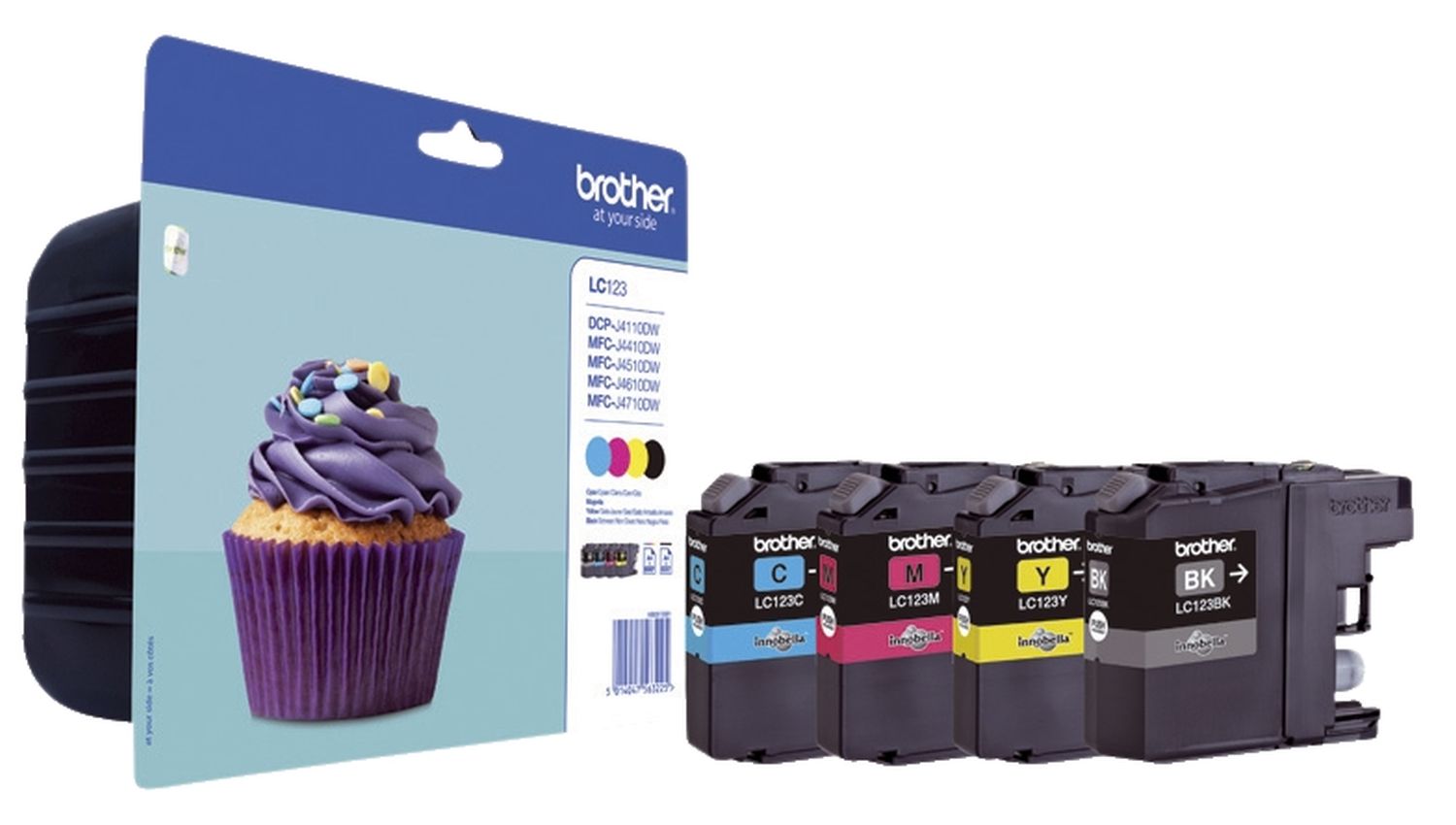 Original Brother Tintenpatrone MultiPack Bk,C,M,Y (LC-123VALBP,LC-123VALBPDR)