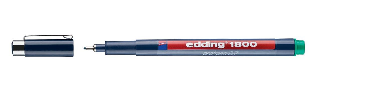 1800 Faserzeichner profipen - 0,7 mm, grün