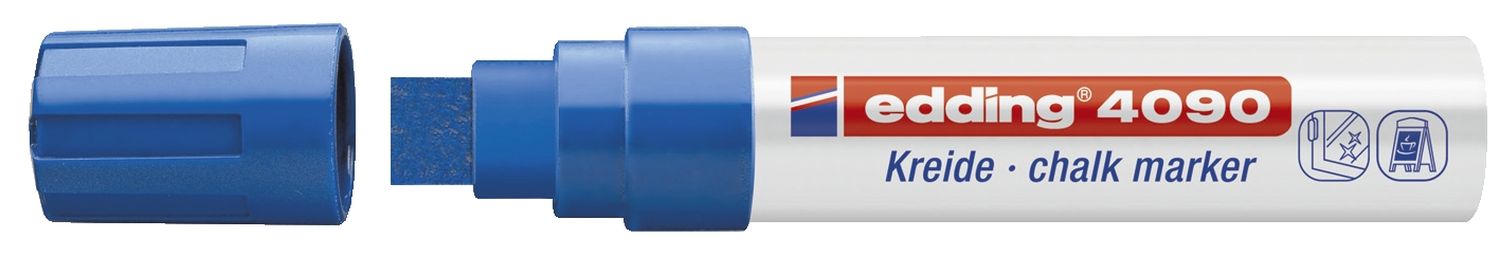 4090 Kreidemarker - 4 - 15 mm, blau 4090 Kreidemarker - 4 - 15 mm, blau