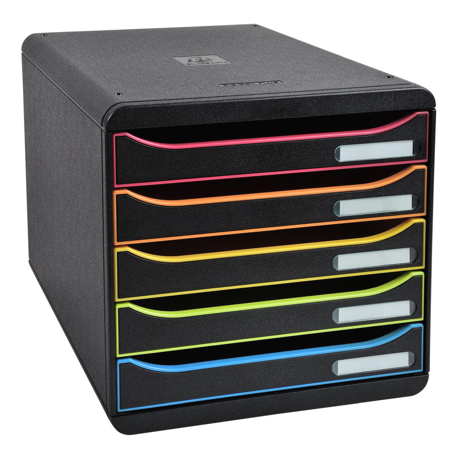 Schubladenbox Big Box Plus - A4+, 5 offene Laden, schwarz/harlekin/schwarz Schubladenbox Big Box Plus - A4+, 5 offene Laden, schwarz/harlekin/schwarz
