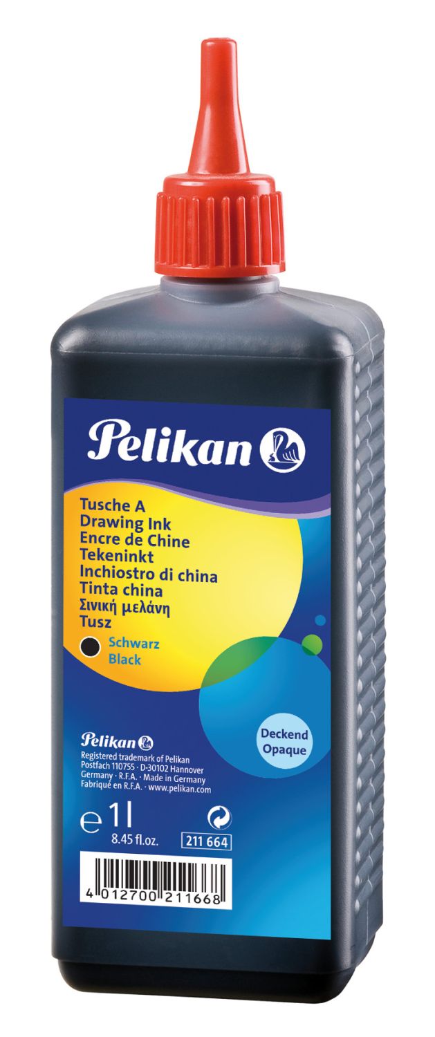 Tusche A - Farbe 17 schwarz, 1 Liter Nachfüllflasche Tusche A - Farbe 17 schwarz, 1 Liter Nachfüllflasche
