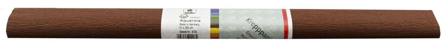 Krepppapier AQUAROLA - 50 x 250 cm, braun Krepppapier AQUAROLA - 50 x 250 cm, braun