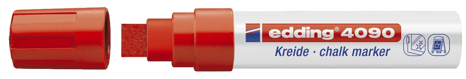 4090 Kreidemarker - 4 - 15 mm, rot 4090 Kreidemarker - 4 - 15 mm, rot