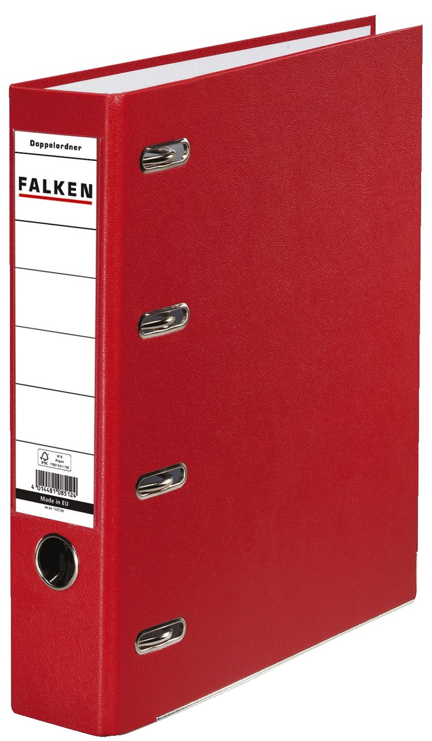 Doppelordner Falken 11285384 2x A5 quer, PP, breit 70 mm, rot