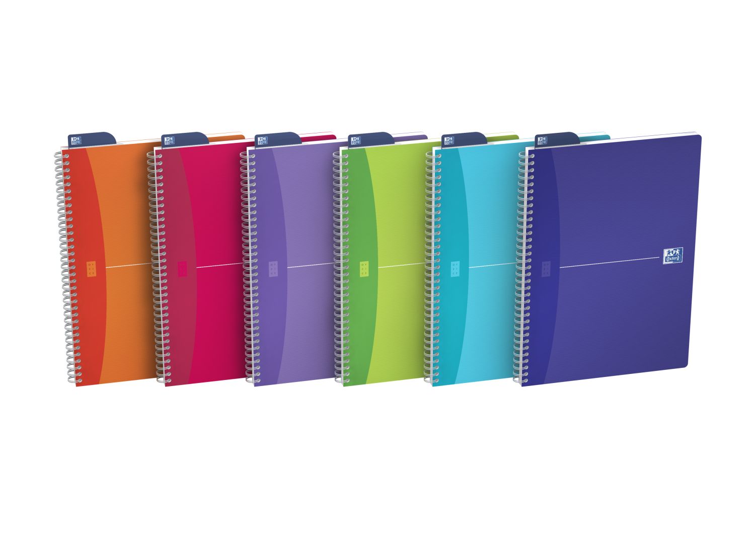 Office My Colours - A4, kariert, Kopfleiste / Doppelrand, Spiralbuch, 90 Blatt, sortiert Office My Colours - A4, kariert, Kopfleiste / Doppelrand, Spiralbuch, 90 Blatt, sortiert