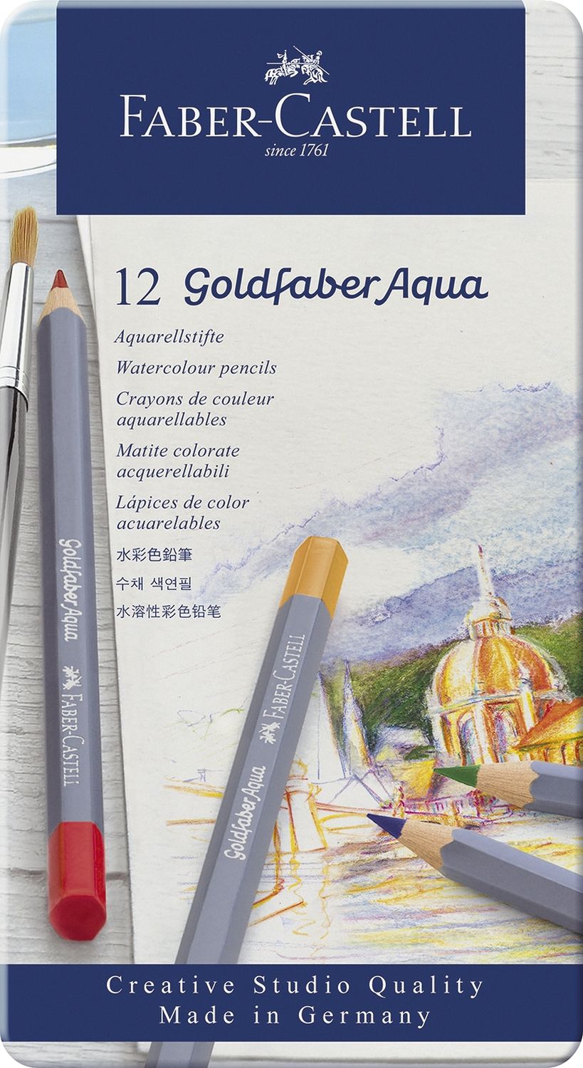 Goldfaber Aqua Aquarellstift - 12er Metalletui