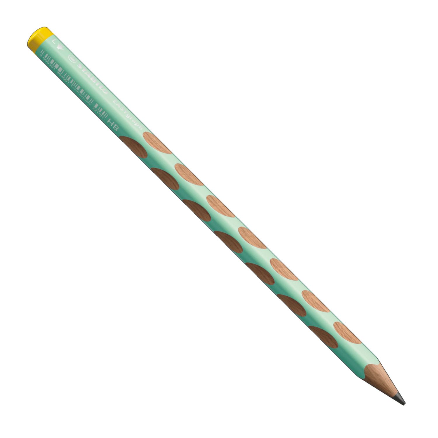 Ergonomischer Dreikant-Bleistift für Linkshänder - EASYgraph in pastellgrün - Einzelstift - Härtegrad HB Ergonomischer Dreikant-Bleistift für Linkshänder - EASYgraph in pastellgrün - Einzelstift - Härtegrad HB
