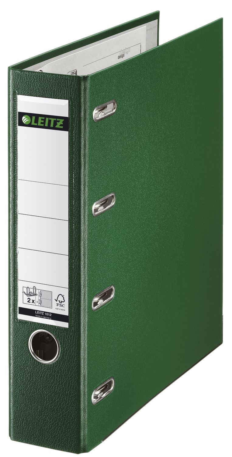 Doppelordner Leitz 1012-00-55 2 x DIN A5 quer, Plastik, breit 75 mm, grün
