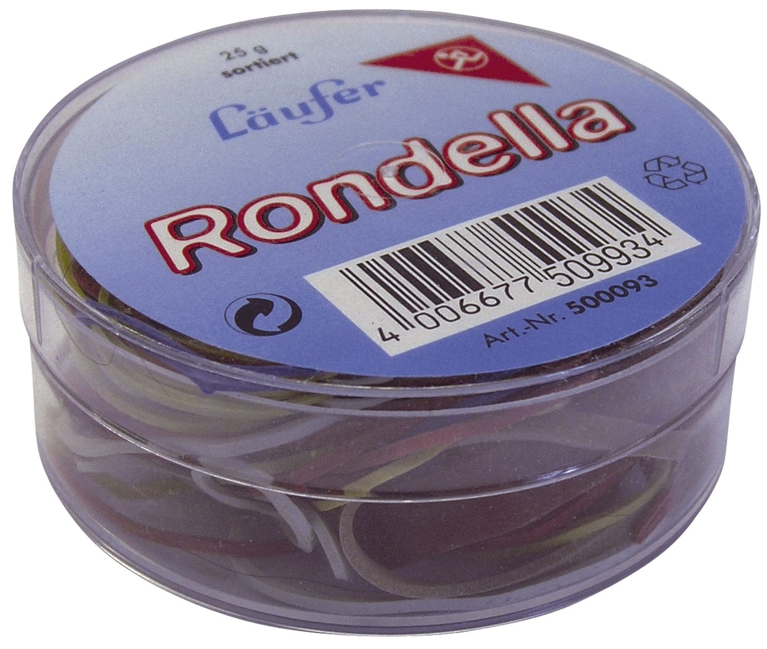 RONDELLA Gummiringe in der Dose - Ø65mm, 25g, rot RONDELLA Gummiringe in der Dose - Ø65mm, 25g, rot