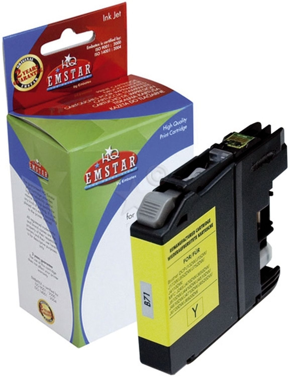 Alternativ Emstar Tintenpatrone gelb (12BRDCPJ552YHC-B71,B71)