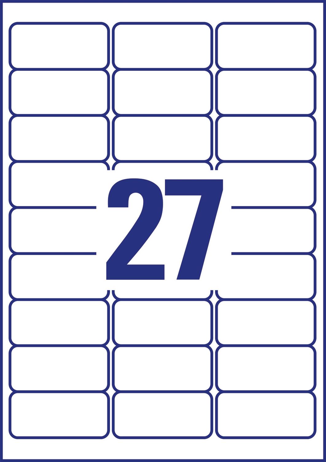 L4784-20 Namensetiketten, 63,5 x 29,6 mm, 20 Blatt/540 Etiketten, weiß L4784-20 Namensetiketten, 63,5 x 29,6 mm, 20 Blatt/540 Etiketten, weiß