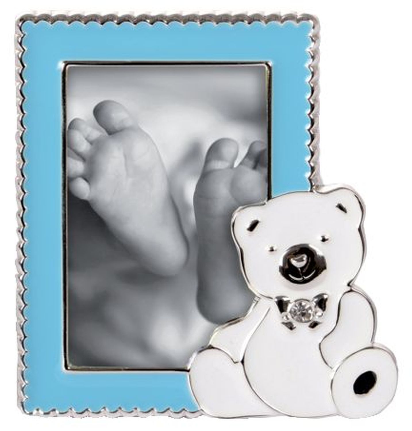 Bilderrahmen Baby Sweet Bear - 1 Foto 5 x 8, blau