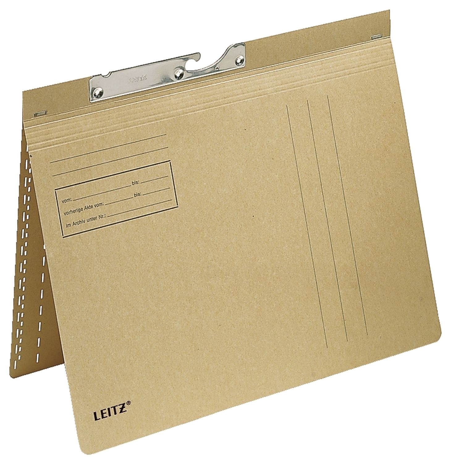 Pendelhefter Leitz 2014-00-00, DIN A4, kaufmännische Heftung, Manilakarton (RC), naturbraun Pendelhefter Leitz 2014-00-00, DIN A4, kaufmännische Heftung, Manilakarton (RC), naturbraun