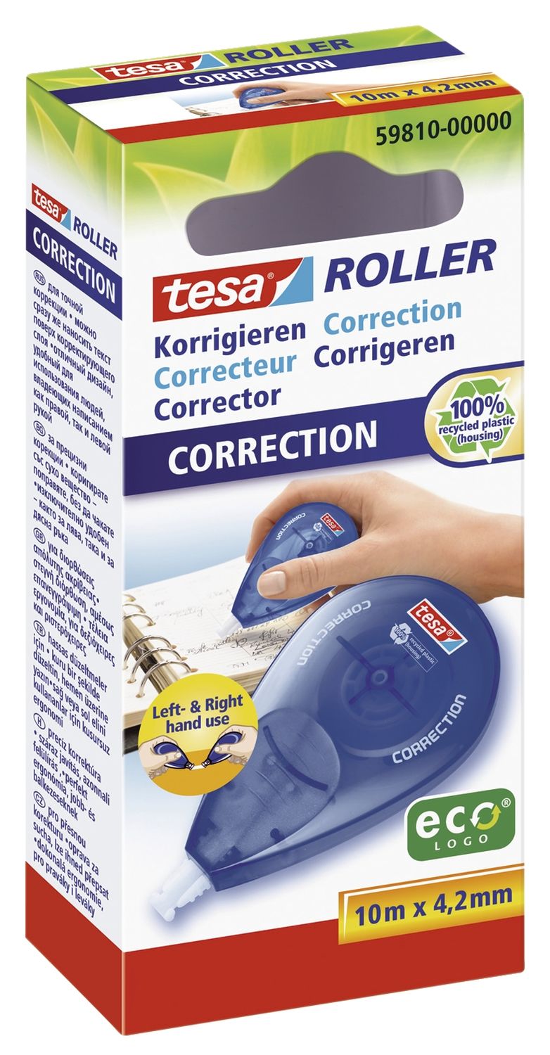 Korrekturroller Seitwärtsroller Left&Right Einwegroller, 4,2 mm x 10 m Korrekturroller Seitwärtsroller Left&Right Einwegroller, 4,2 mm x 10 m