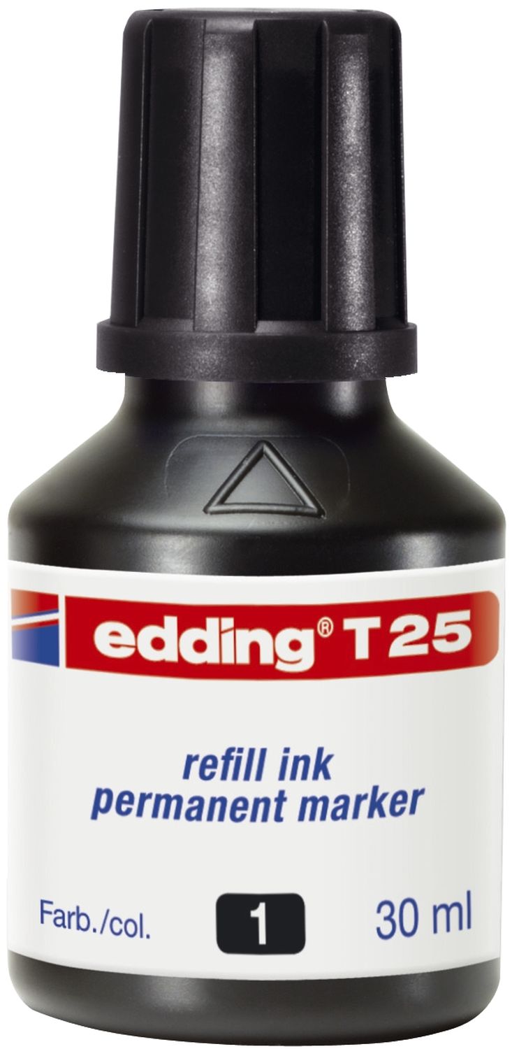 T 25 Nachfülltusche - für Permanentmarker, 30 ml, schwarz