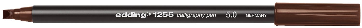 1255 Kalligrafie Stift - Fasermaler, 5,0 mm, dunkelbraun 1255 Kalligrafie Stift - Fasermaler, 5,0 mm, dunkelbraun