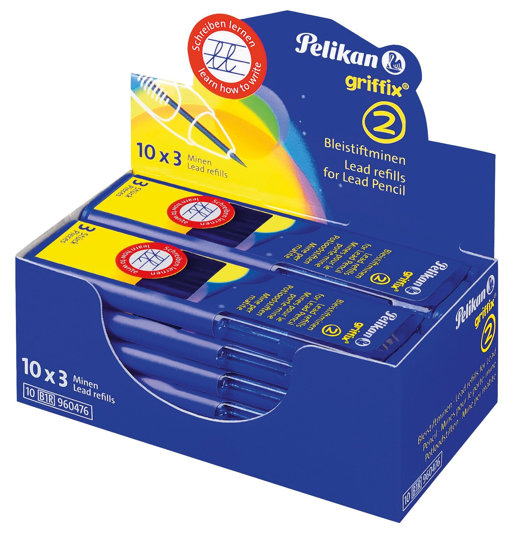 griffix® Minen für Bleistift - 2 mm, HB, schwarz, 3er Pack griffix® Minen für Bleistift - 2 mm, HB, schwarz, 3er Pack