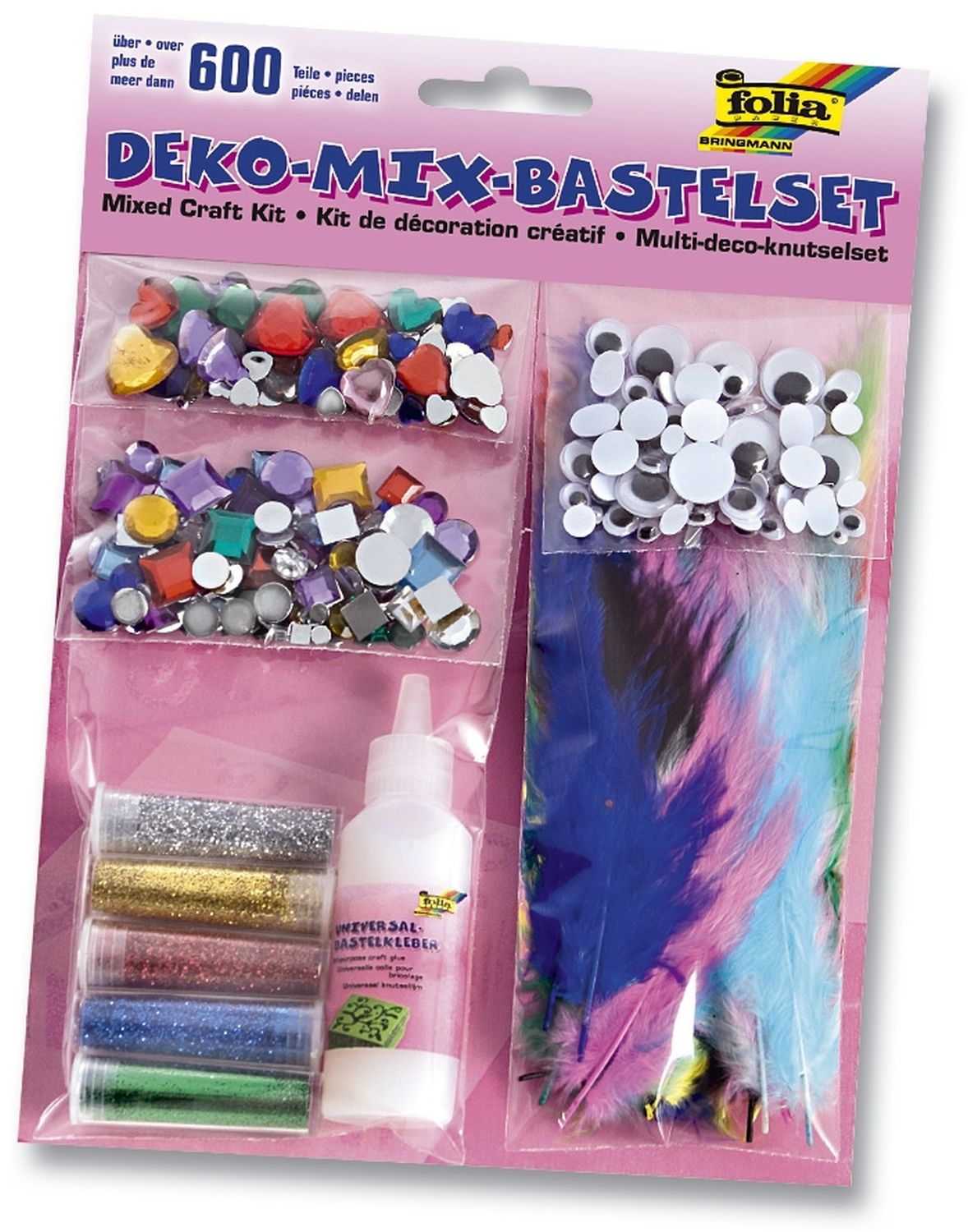 Bastelset "Deko-Mix" ca. 600 Teile Bastelset "Deko-Mix" ca. 600 Teile