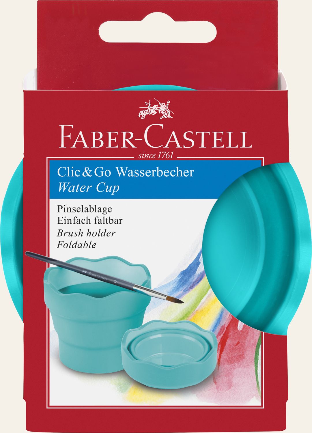 Wasserbecher Click & Go - türkis Wasserbecher Click & Go - türkis