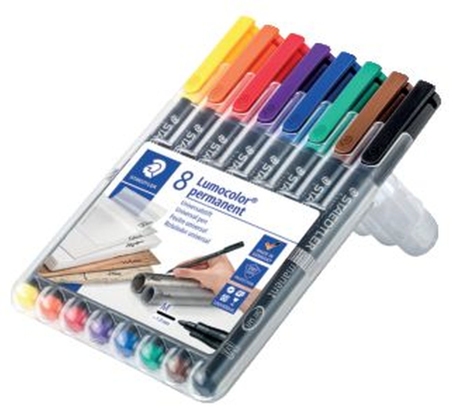 Feinschreiber Universalstift Lumocolor® - permanent, M, 8 Farben Feinschreiber Universalstift Lumocolor® - permanent, M, 8 Farben