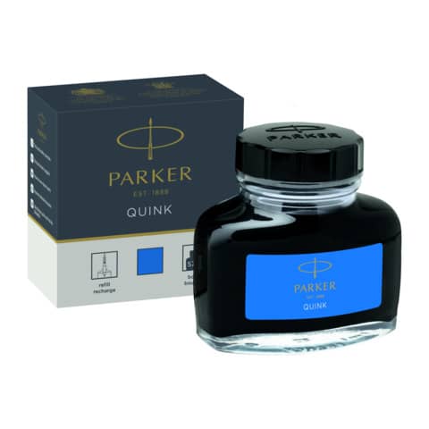 Tintenfass Parker Quink 1950377, 57 ml Glasflacon, königsblau