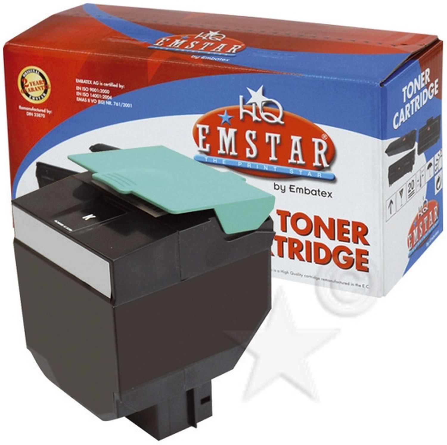 Alternativ Emstar Toner schwarz (09LEC540MAS/L599,9LEC540MAS,9LEC540MAS/L599,L599)