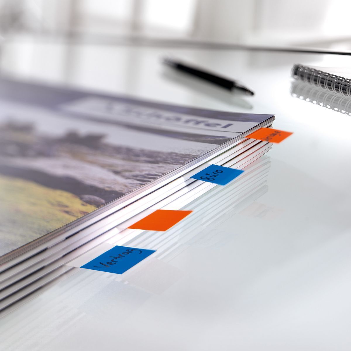 Page Marker Transparent - 50 x 20 mm, sortiert, 4x 40 Streifen