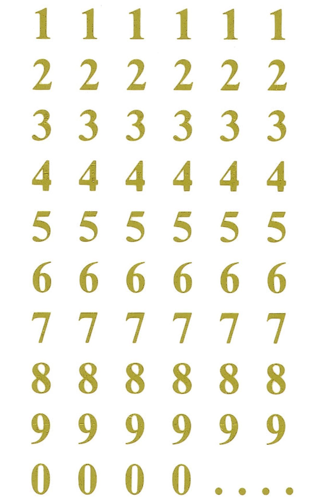 3728 Zahlen-Etiketten - 0-99, 7,5 mm, gold, selbstklebend, witterungsbeständig, 124 Etiketten 3728 Zahlen-Etiketten - 0-99, 7,5 mm, gold, selbstklebend, witterungsbeständig, 124 Etiketten