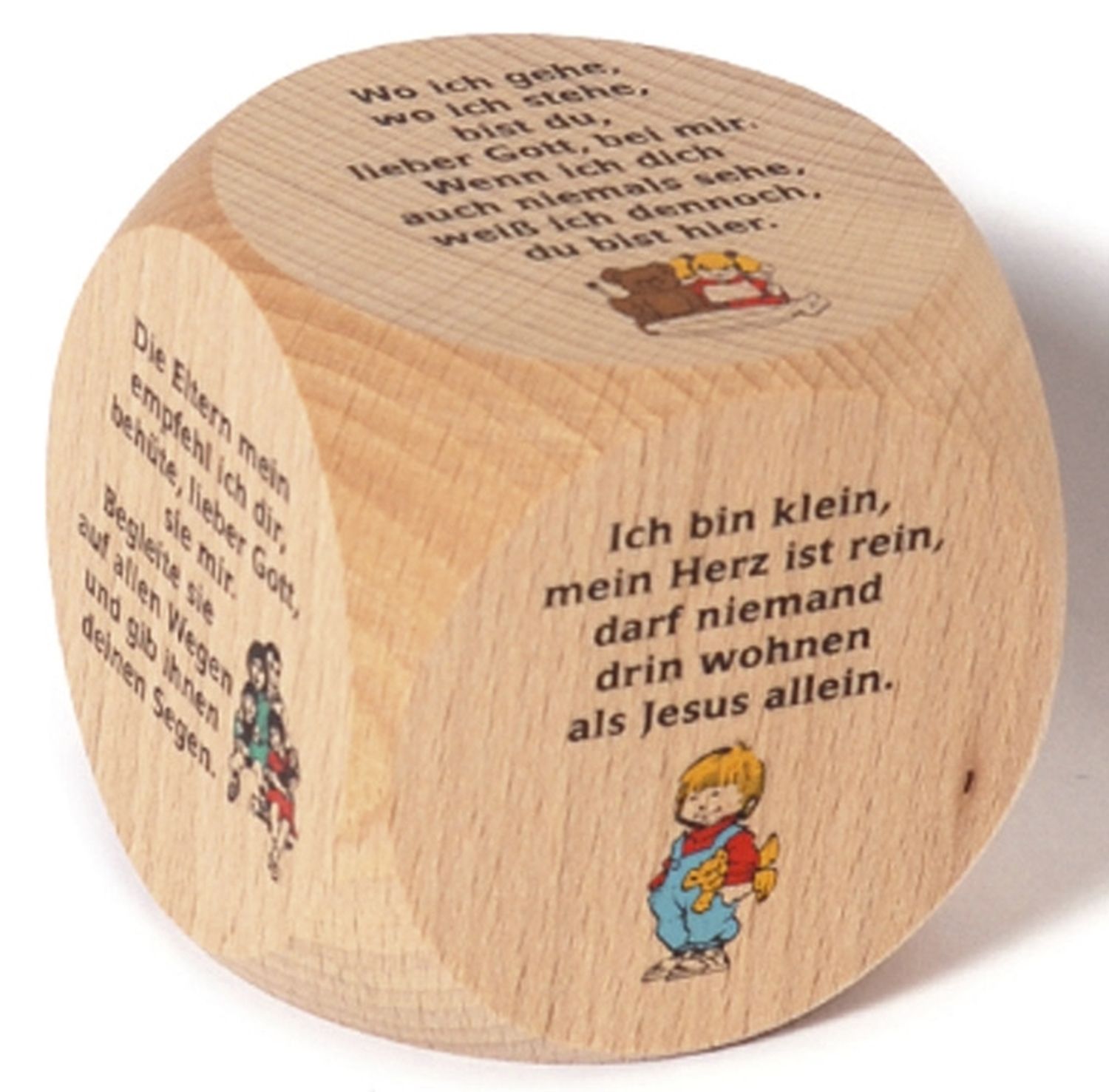Gebetswürfel - Ahorn, 6 x 6 cm, bunt Gebetswürfel - Ahorn, 6 x 6 cm, bunt
