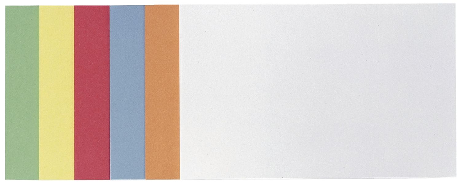 selbstklebende Moderationskarte - Rechteck, 149 x 98 mm, Farbkombinationen, 300 Stück selbstklebende Moderationskarte - Rechteck, 149 x 98 mm, Farbkombinationen, 300 Stück