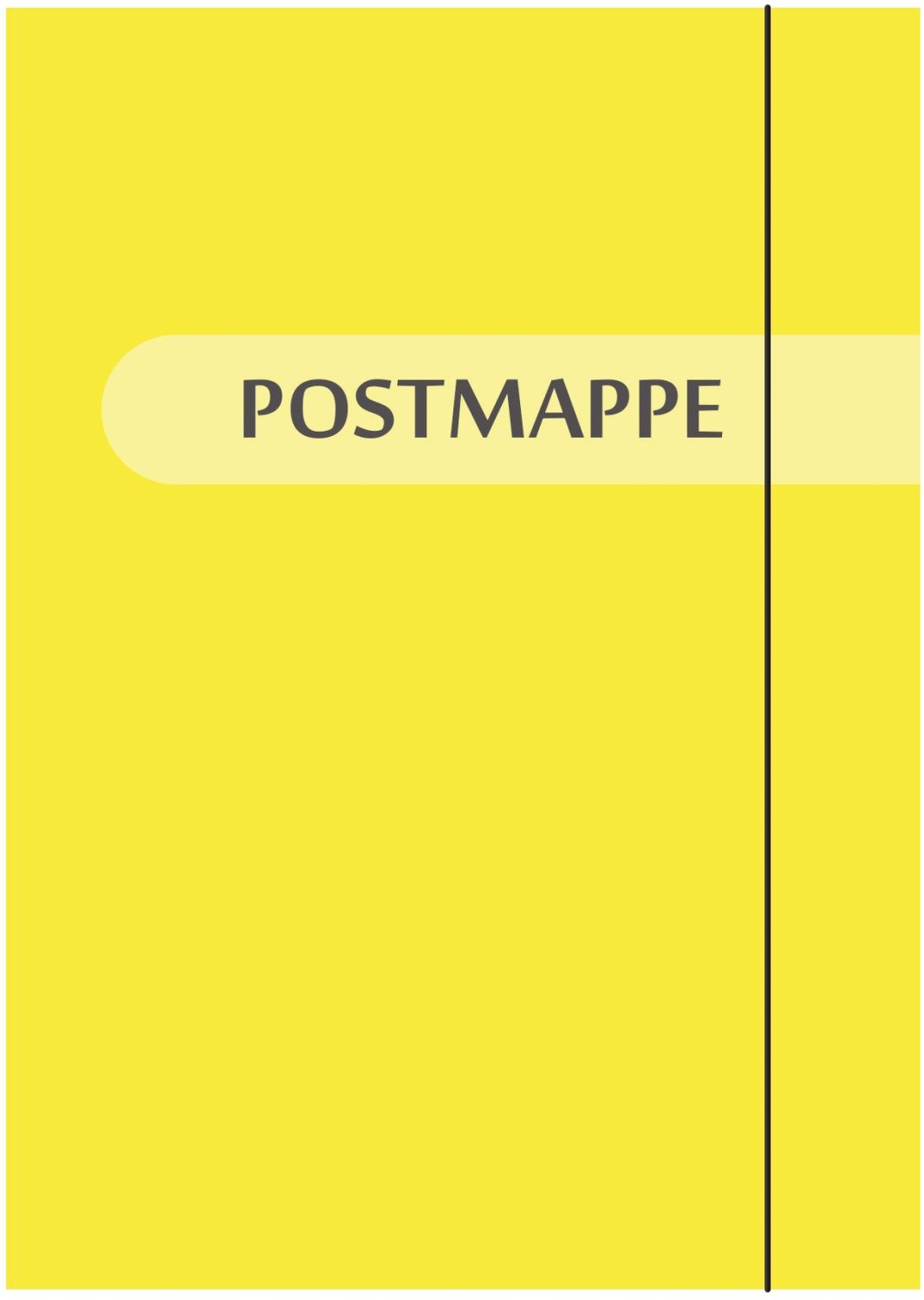 Sammelmappe "Postmappe" - A4, gelb