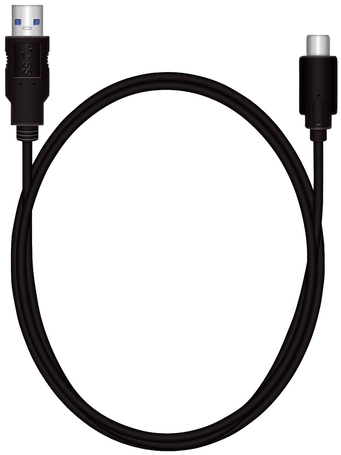 Ladekabel USB 3.1 Typ C schwarz Ladekabel USB 3.1 Typ C schwarz