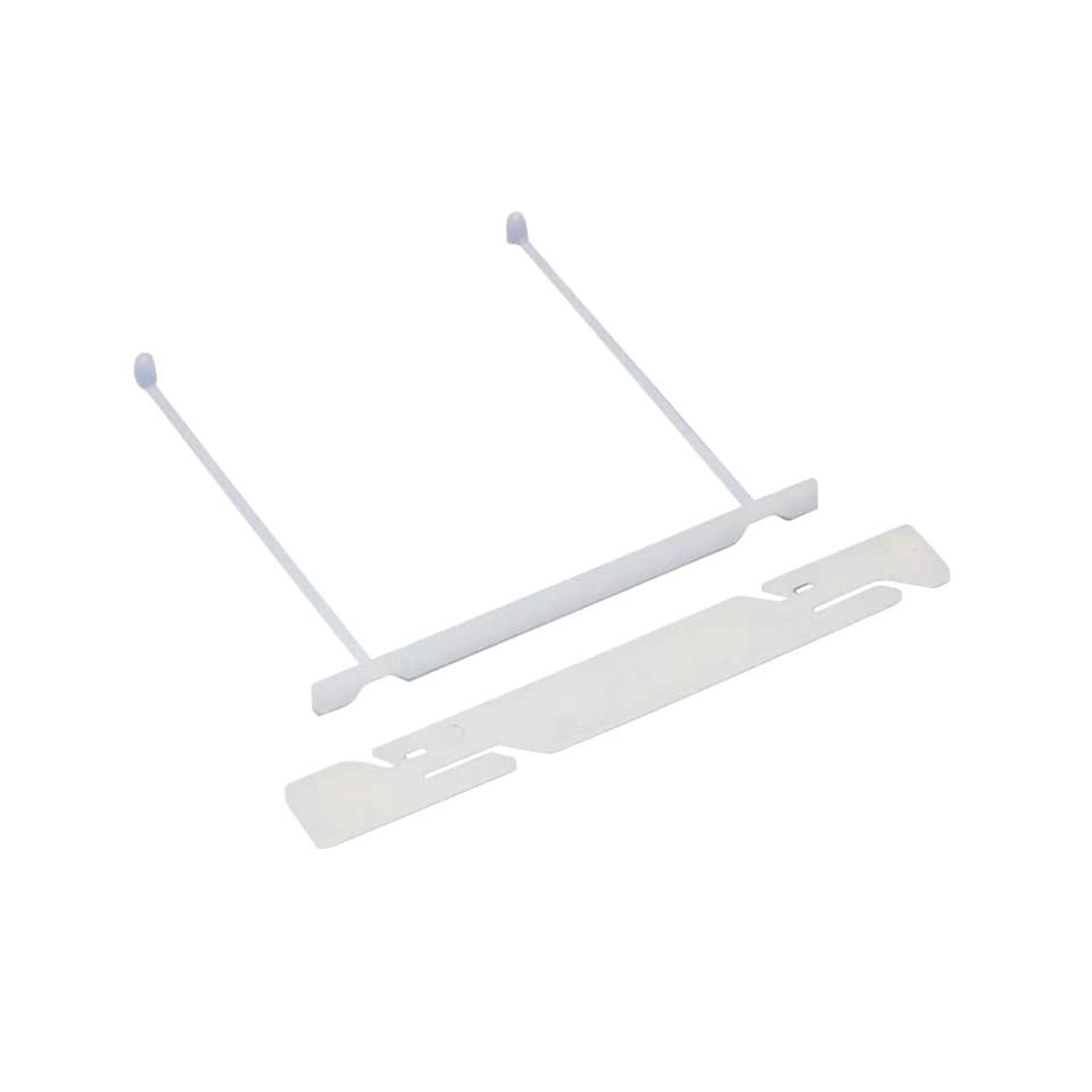 Abheftbügel Rado tric 100552037, Kunststoff mit Deckschiene, Armlänge 60 mm, weiß Abheftbügel Rado tric 100552037, Kunststoff mit Deckschiene, Armlänge 60 mm, weiß