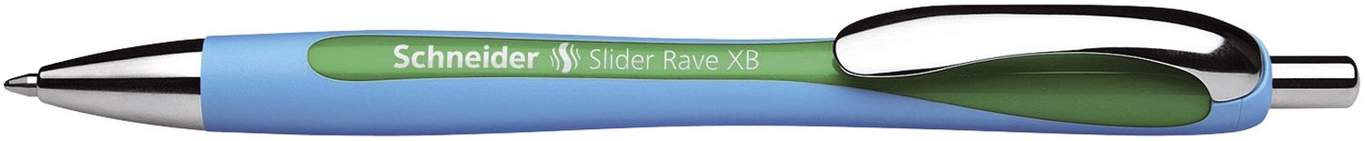 Kugelschreiber Slider Rave - XB, grün (dokumentenecht)