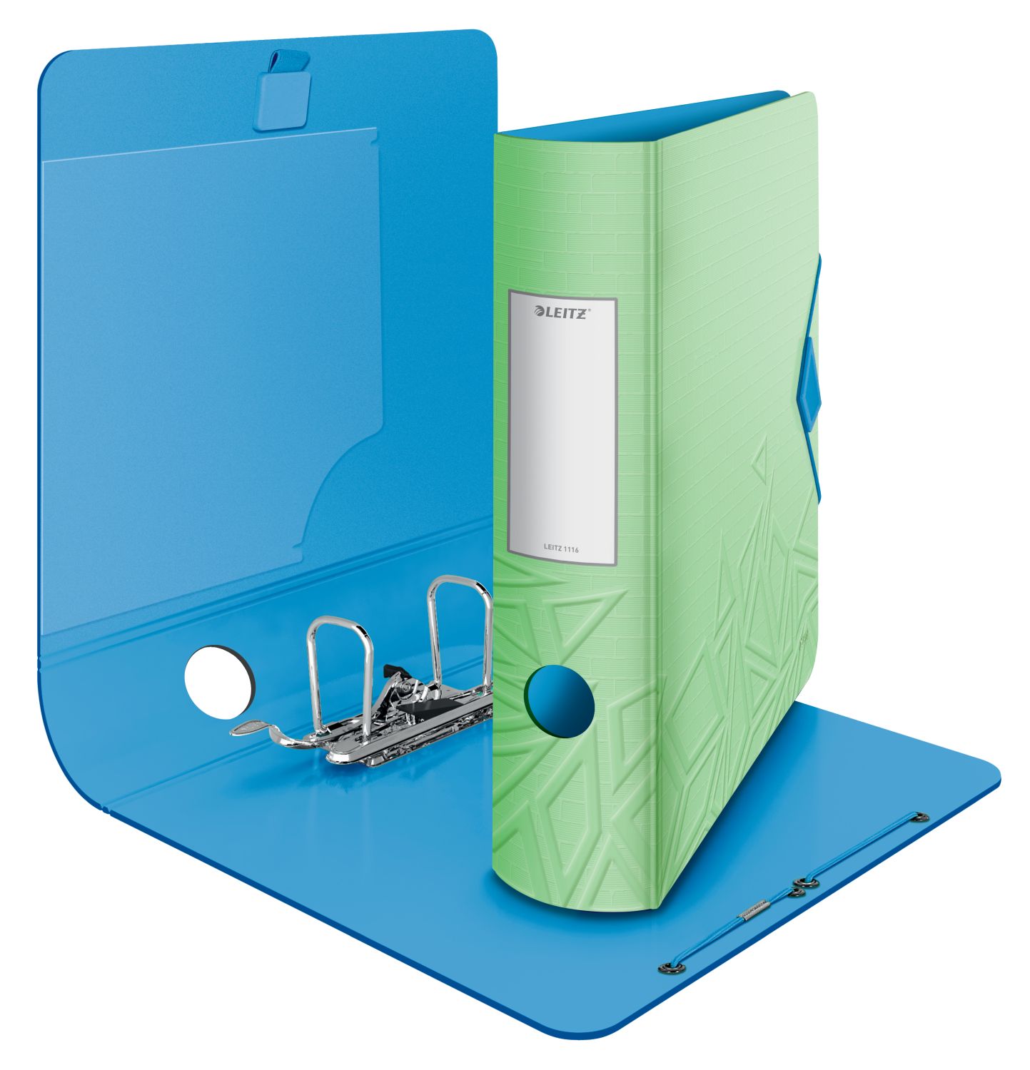 Ordner Leitz Urban Chic 1116-00-50 DIN A4, PP, breit 82 mm, grün
