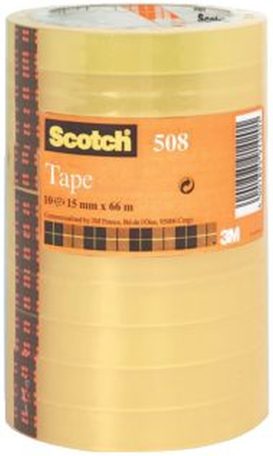 Klebeband Transparent 508, PP, Bandgröße (L x B): 66 m x 15 mm, 10 Rollen Klebeband Transparent 508, PP, Bandgröße (L x B): 66 m x 15 mm, 10 Rollen