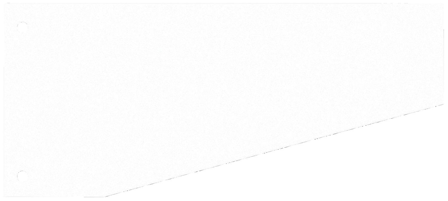 Trennstreifen Trapez - 190 g/qm Karton, weiß, 100 Stück Trennstreifen Trapez - 190 g/qm Karton, weiß, 100 Stück