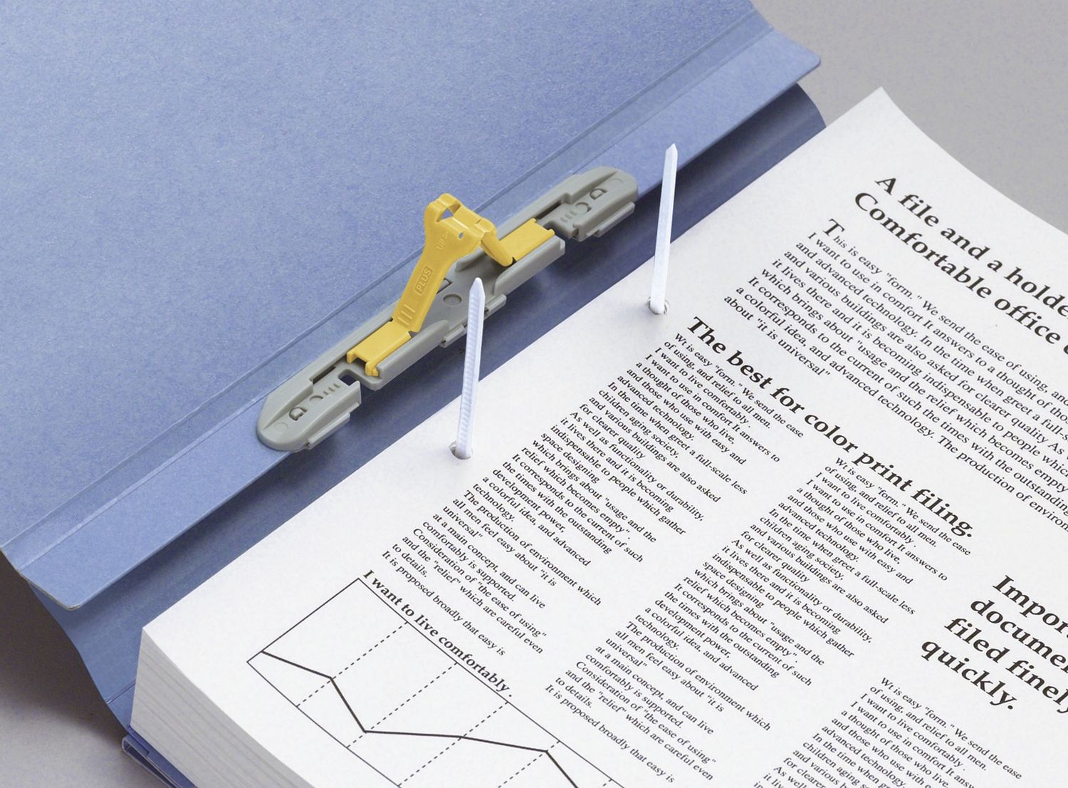 Ablagemappe ZeroMax - blau, erweiterbarer Rücken Ablagemappe ZeroMax - blau, erweiterbarer Rücken