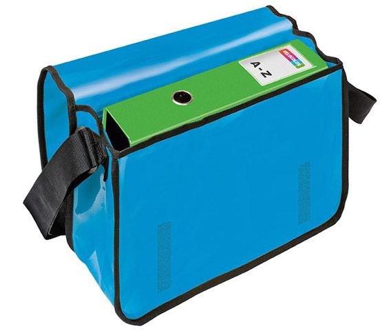 VELOCOLOR® Umhängetasche - 375 x 315 x 110 mm, LKW-Plane, hellblau VELOCOLOR® Umhängetasche - 375 x 315 x 110 mm, LKW-Plane, hellblau