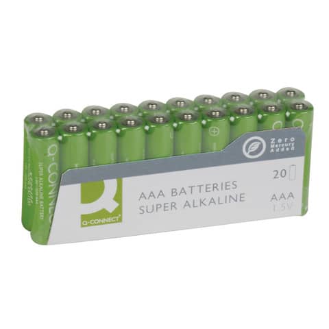 Batterien Q-Connect AAA KF10849, Micro, R3, LR03, 1,5 V, 20 Stück Batterien Q-Connect AAA KF10849, Micro, R3, LR03, 1,5 V, 20 Stück