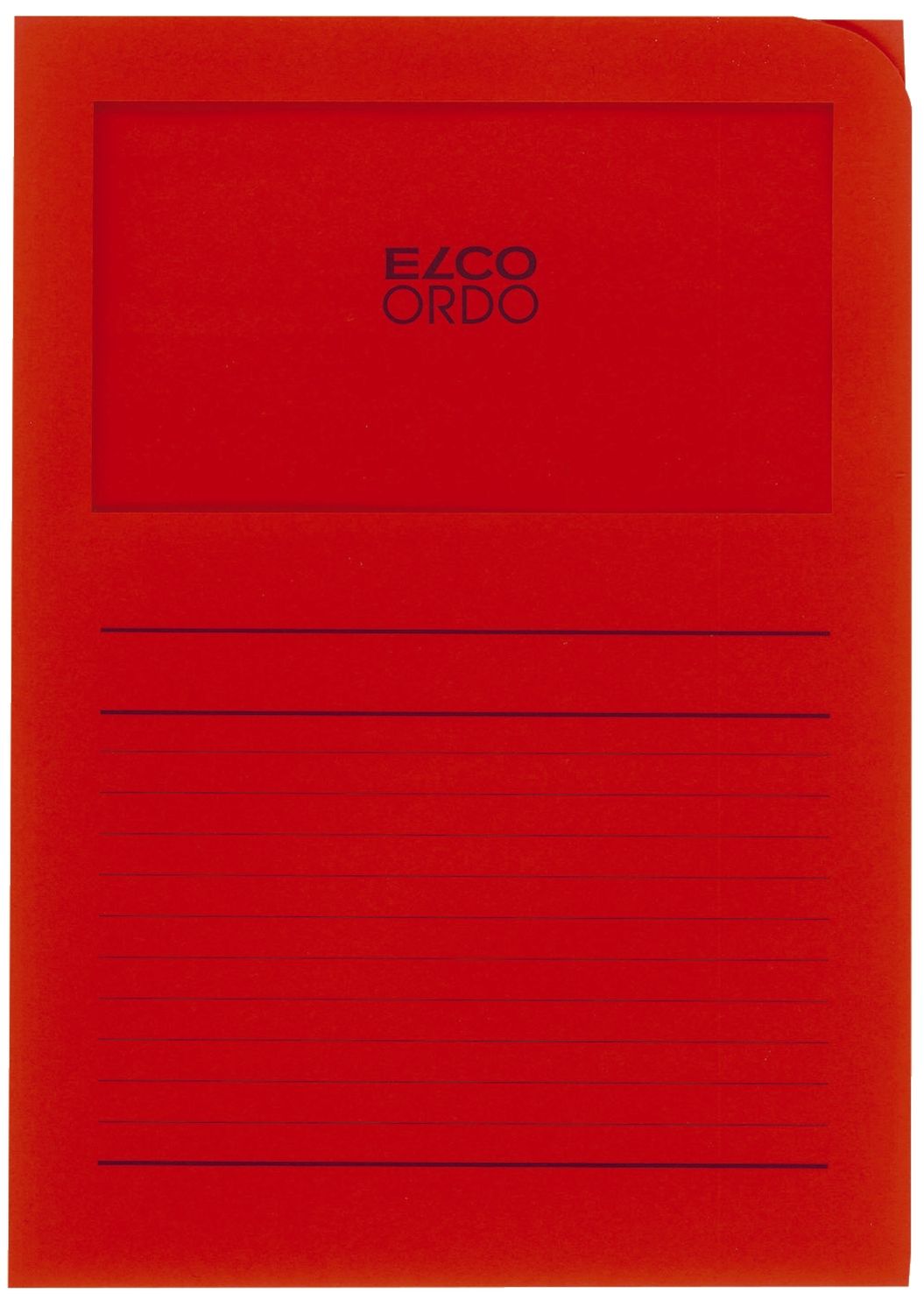 Sichtmappen Ordo classico - rot, 120g, 100 Stück, Sichtfenster und Linien Sichtmappen Ordo classico - rot, 120g, 100 Stück, Sichtfenster und Linien