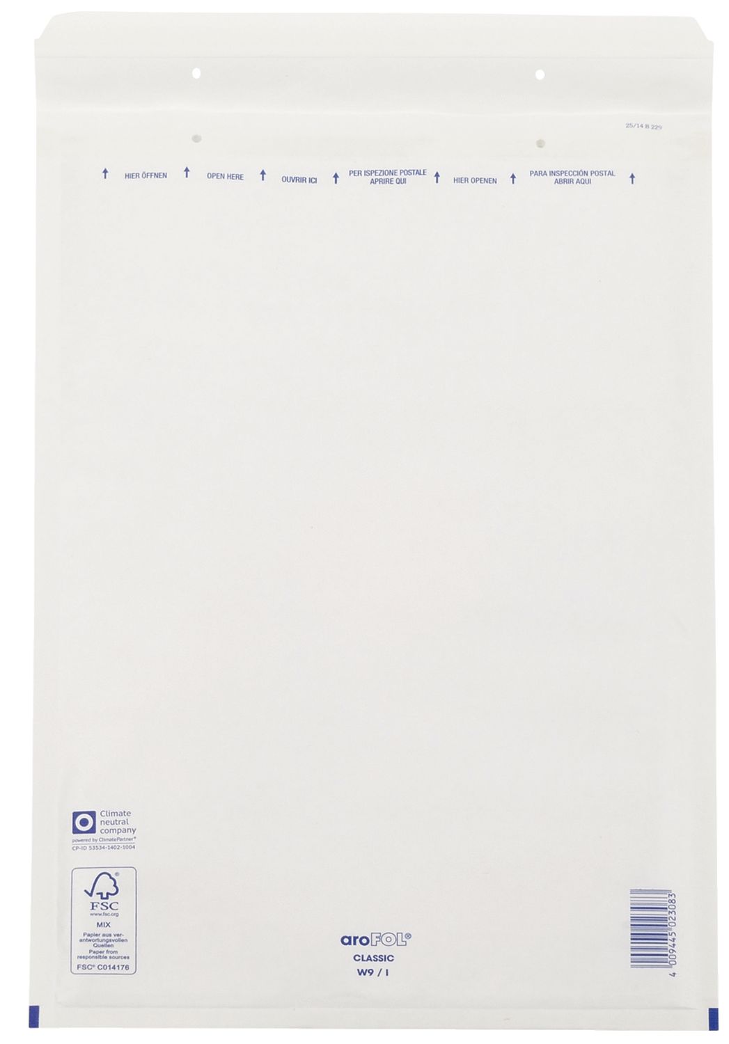 Luftpolstertaschen Nr. 9, 300x445 mm, weiß, 50 Stück Luftpolstertaschen Nr. 9, 300x445 mm, weiß, 50 Stück