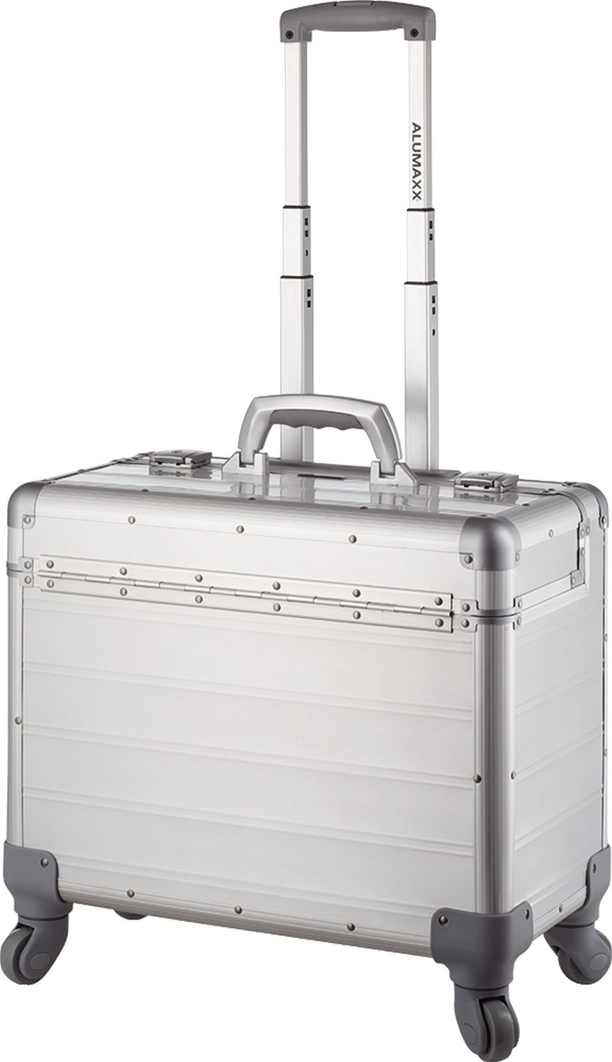 Pilotenkoffer Pandora - Trolley, silber matt Pilotenkoffer Pandora - Trolley, silber matt