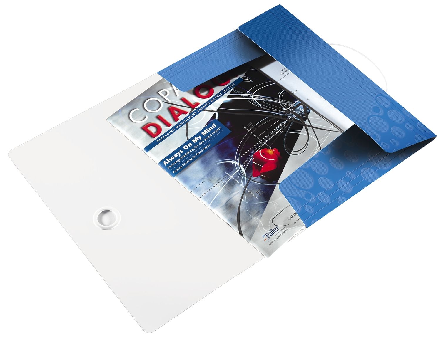 4599 Eckspannermappe WOW - A4, PP, blau metallic 4599 Eckspannermappe WOW - A4, PP, blau metallic