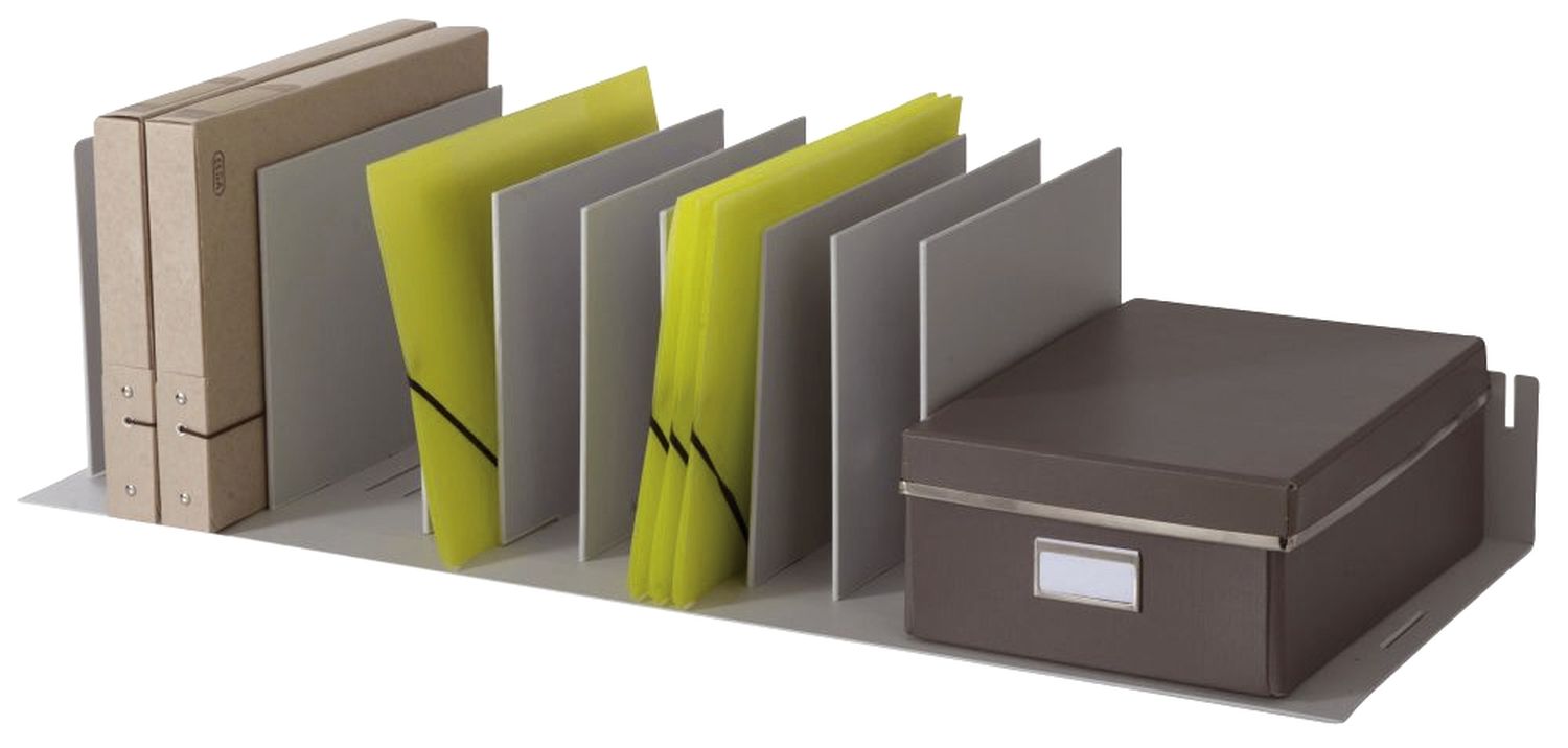 Belegfach flexibel für Rollladenschrank easyOffice grau Belegfach flexibel für Rollladenschrank easyOffice grau
